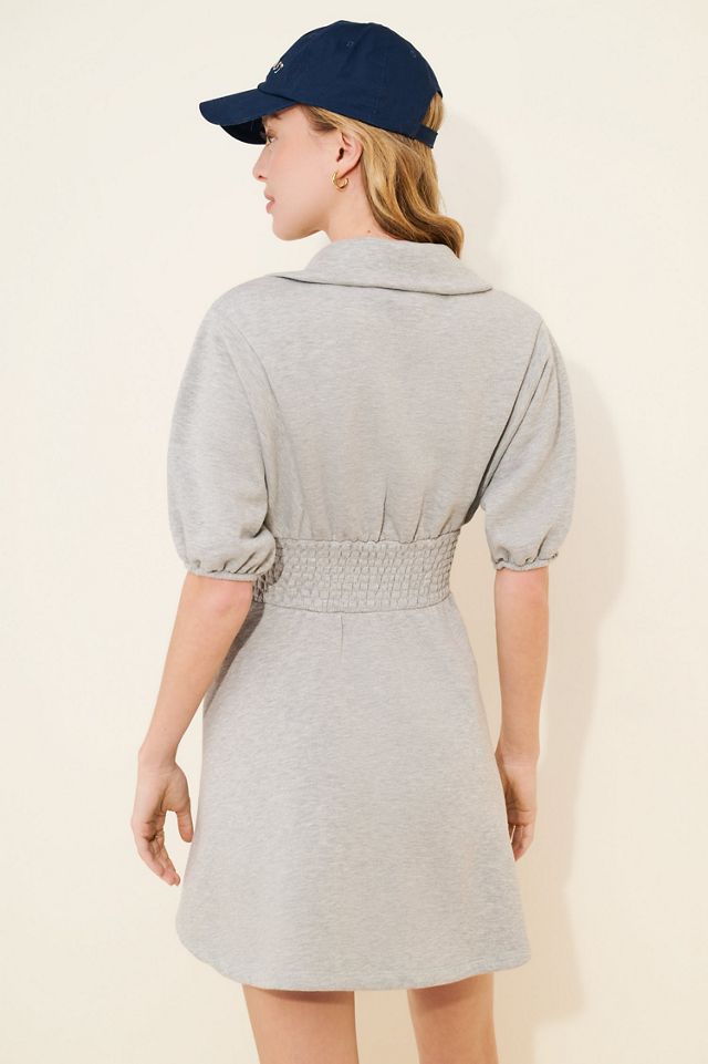 Daily Practice by Anthropologie Short Sleeve Smocked Waist Mini Dress #1