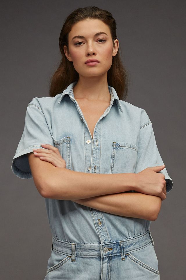Pilcro Slouchy Denim Jumpsuit #4