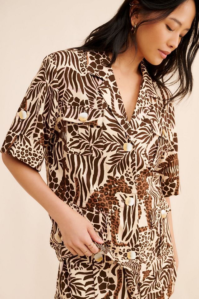 FARM Rio Safari Sand Shirt Jacket #4