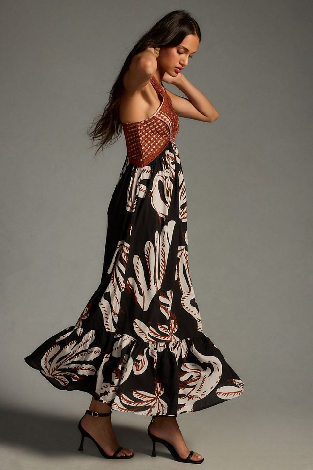 Deco Printed Halter Dress #3