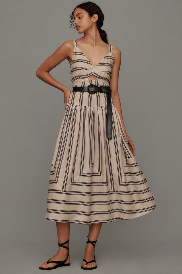 Plenty by Tracy Reese Sleeveless Linen Fit & Flare Midi Dress #2