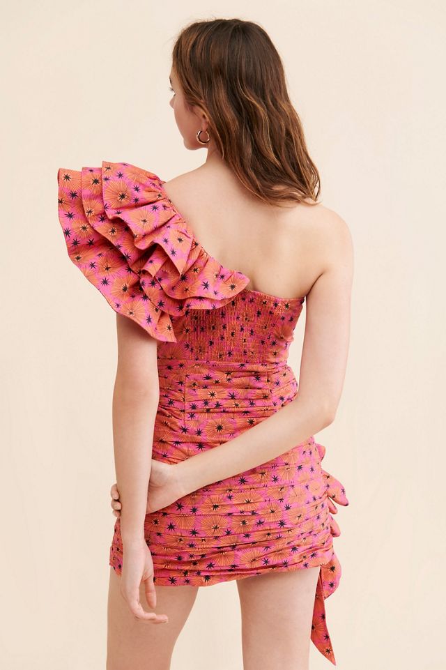 CeliaB Bali Ruffle One-Shoulder Dress #3