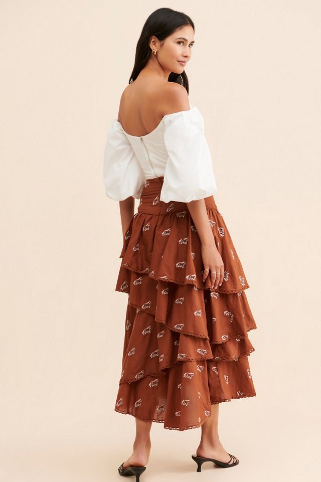 FARM Rio Embroidered Horse Skirt #1