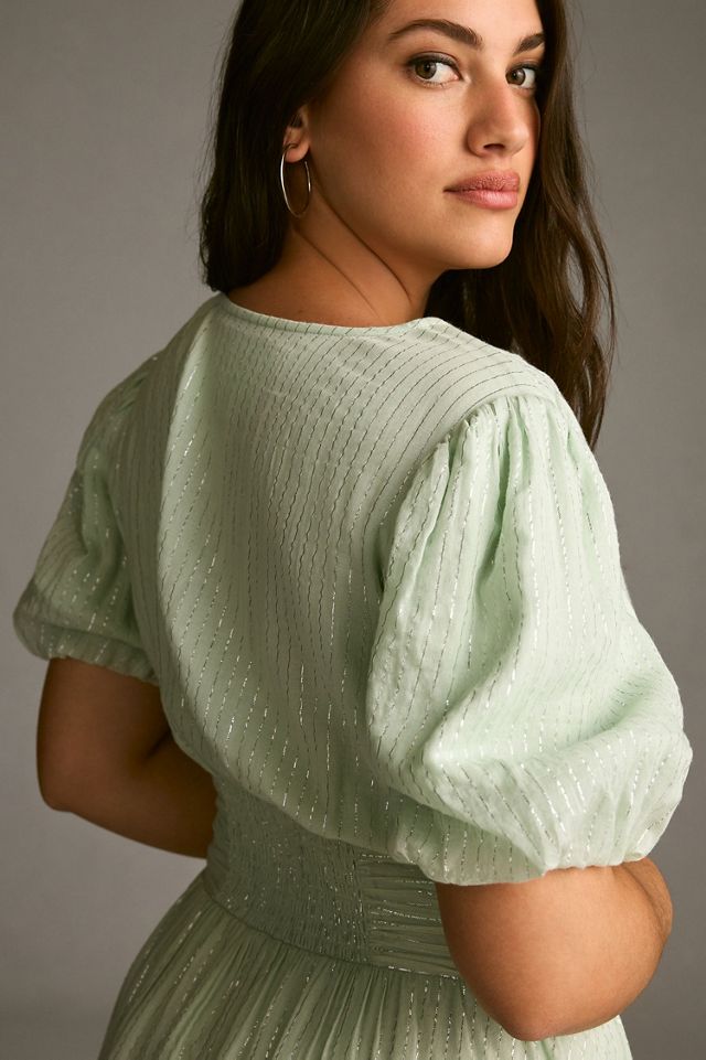 The Catalina Lurex Button-Front Dress #4