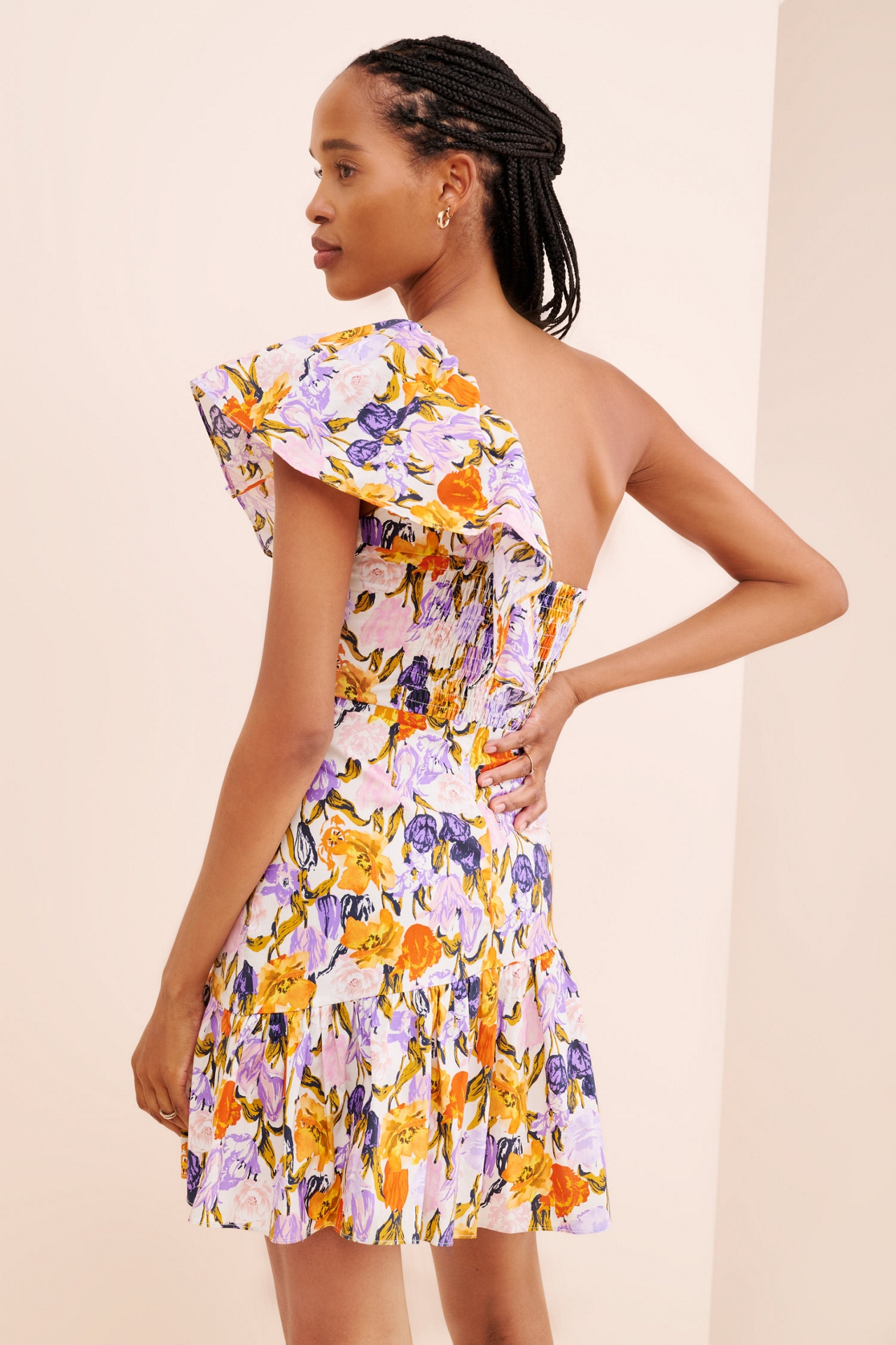 Adelyn Rae Kylie One Shoulder Mini Dress
