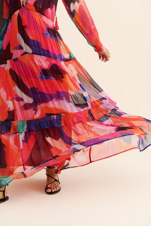 The Marais Printed Tiered Maxi Dress #3