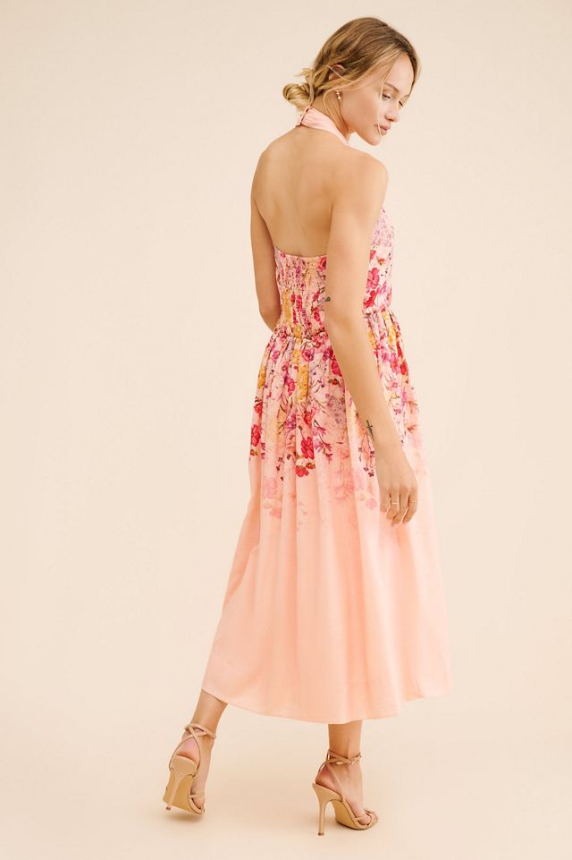Let Me Be Florentine Halter Midi Dress #1