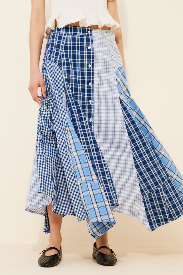 Pilcro Reworked Menswear Midi Skirt #2