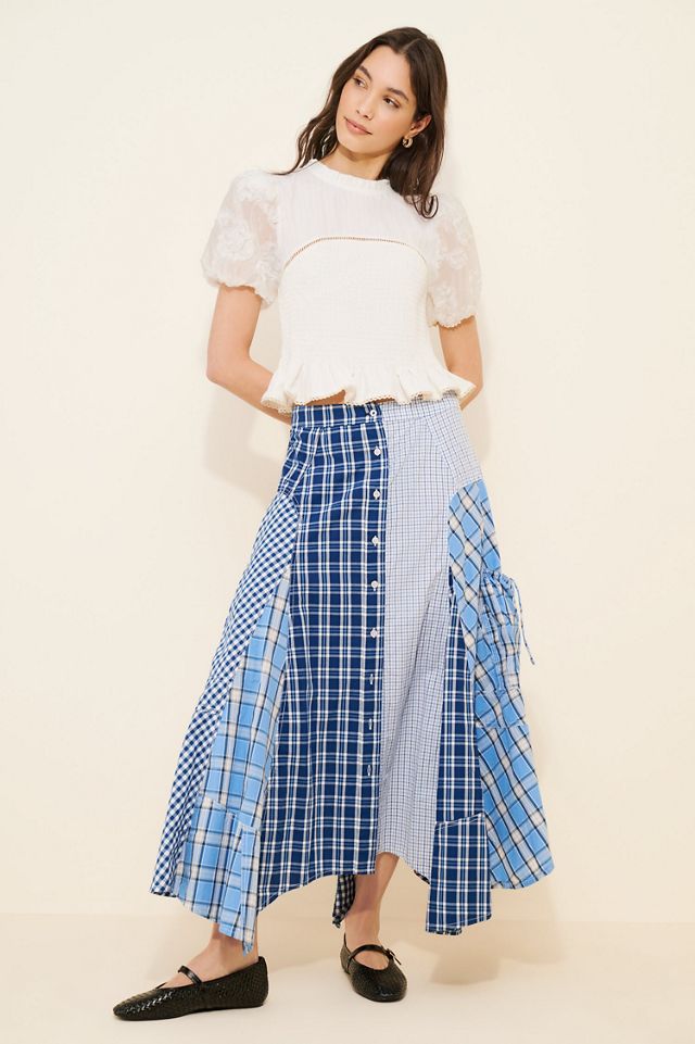 Pilcro Reworked Menswear Midi Skirt #3