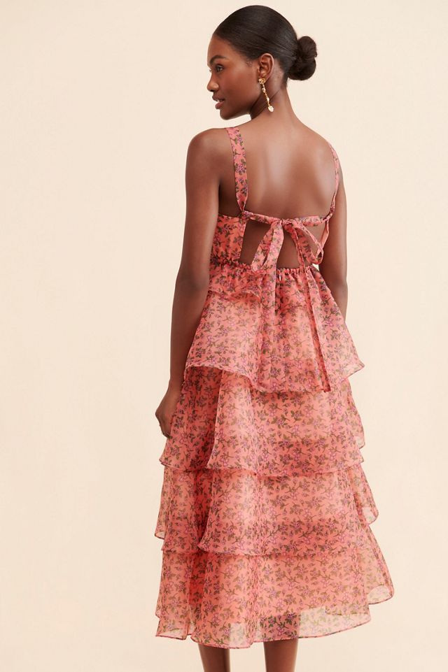 Lost + Wander Venus Rising Midi Tiered Dress #1