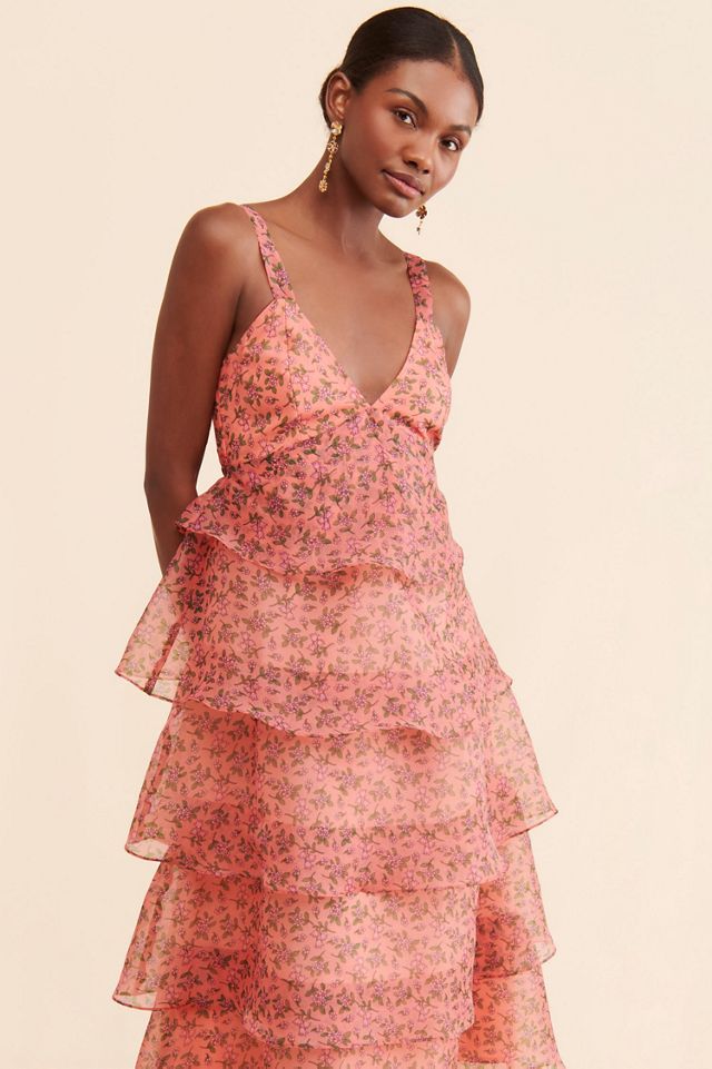 Lost + Wander Venus Rising Midi Tiered Dress #4