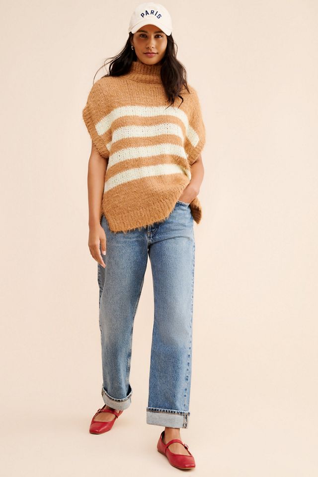 Pilcro Mock-Neck Short-Sleeve Sweater #1