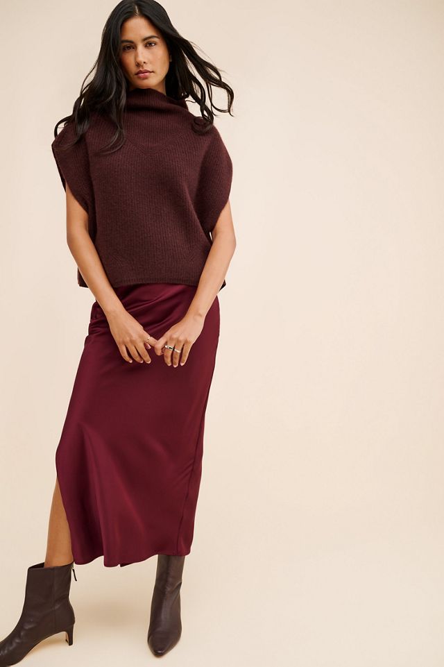 The Enza Oversized Ribbed Cashmere Vest #4