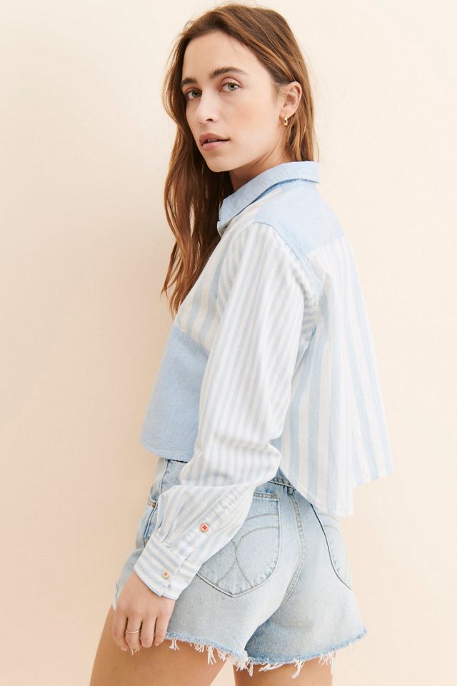 Scotch & Soda Stripe Mix Boxy Shirt #1