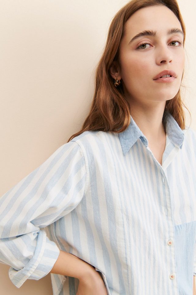 Scotch & Soda Stripe Mix Boxy Shirt #2