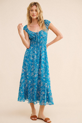 fitted lace wedding dress Pontee One Shoulder Pleated Midi Dress