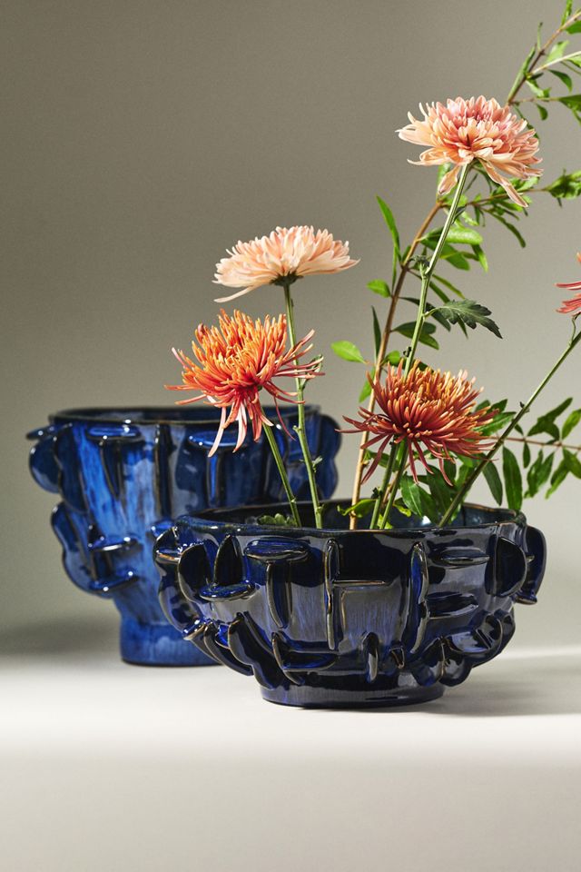Jamie Young Cobalt Textured Vessel | AnthroHome