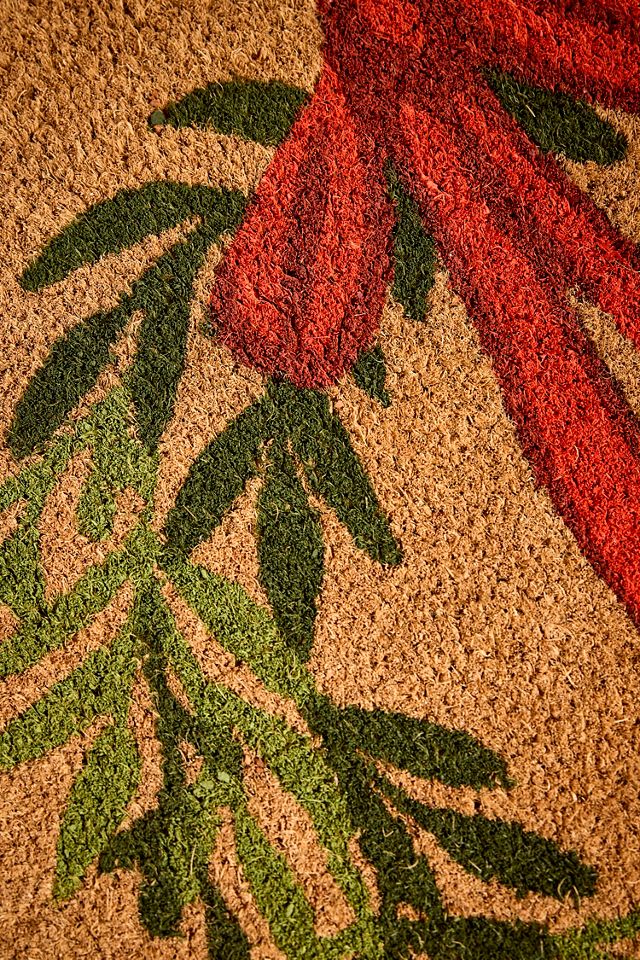 Bow Wreath Coir Doormat #1