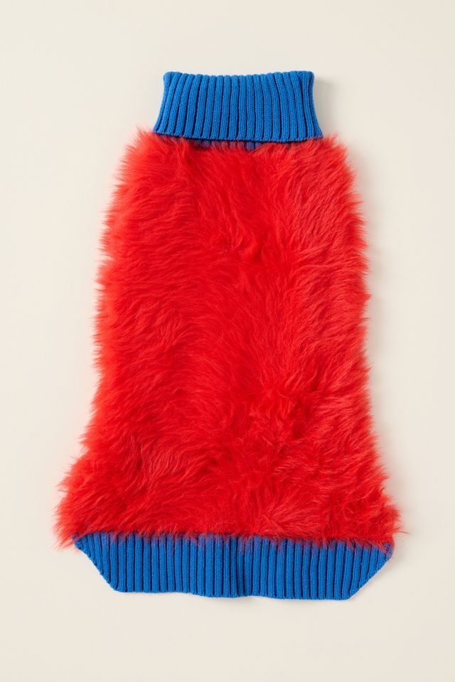 Faux Fur Dog Sweater #4