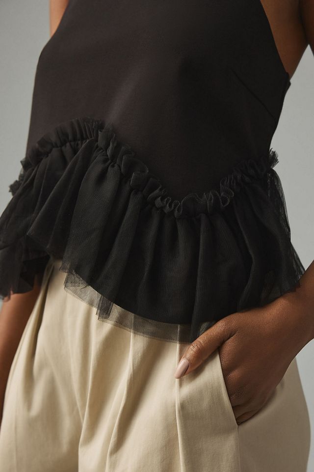 Sunday in Brooklyn Tulle-Hem Ponte Tank #1