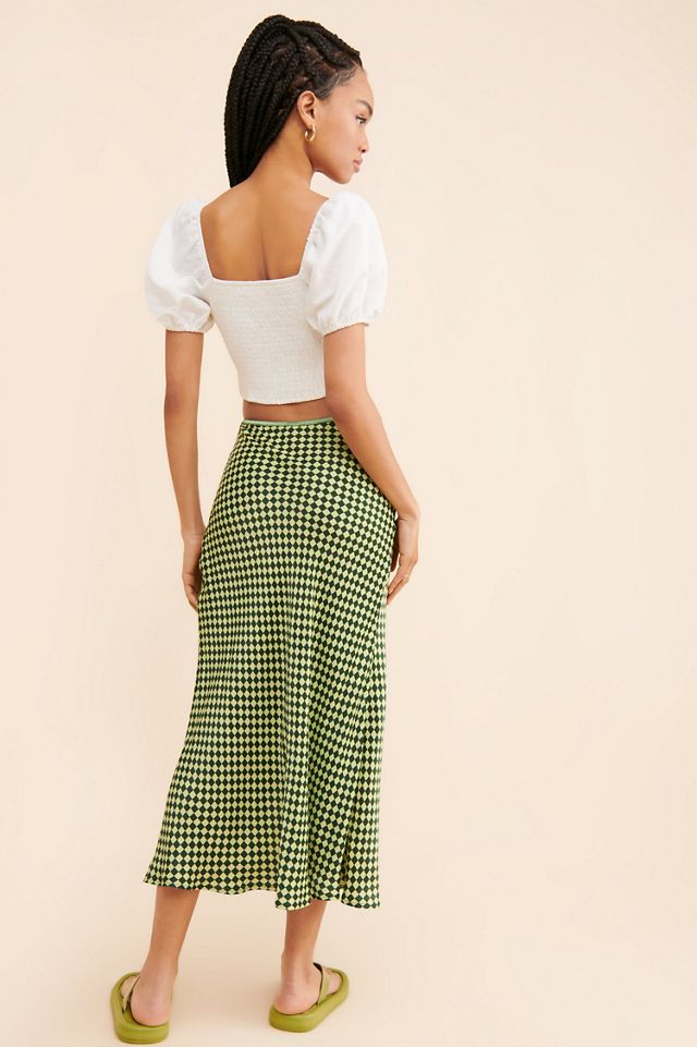 Bl-nk Absmera Checkered Slip Skirt #3