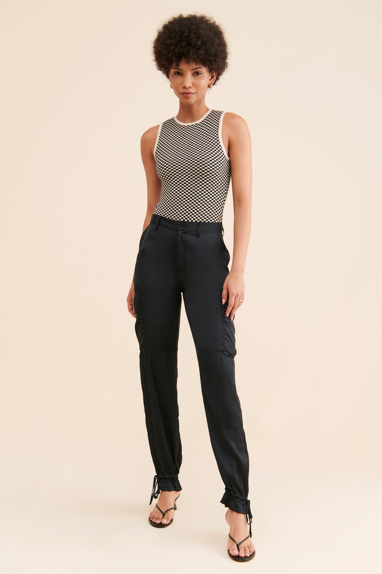 4th & Reckless Sonny Checkered Bodysuit