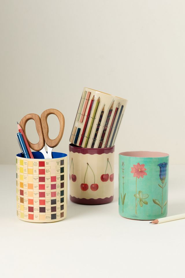 Roomytown Vintage Pencils Pen Pot | AnthroHome