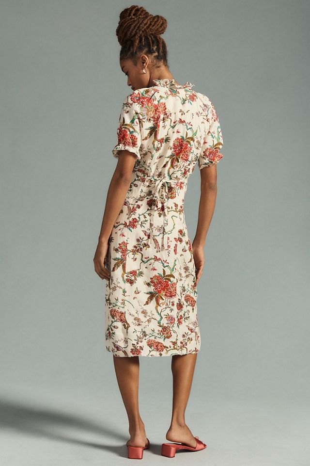 Pilcro Floral Ruffle Shirt Dress #2
