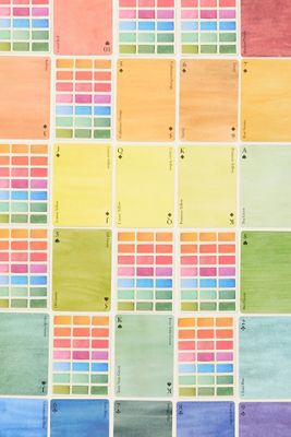 Roomytown Watercolor Playing Cards