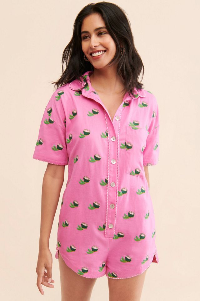 FARM Rio Cross Stitch Coconut Romper #2