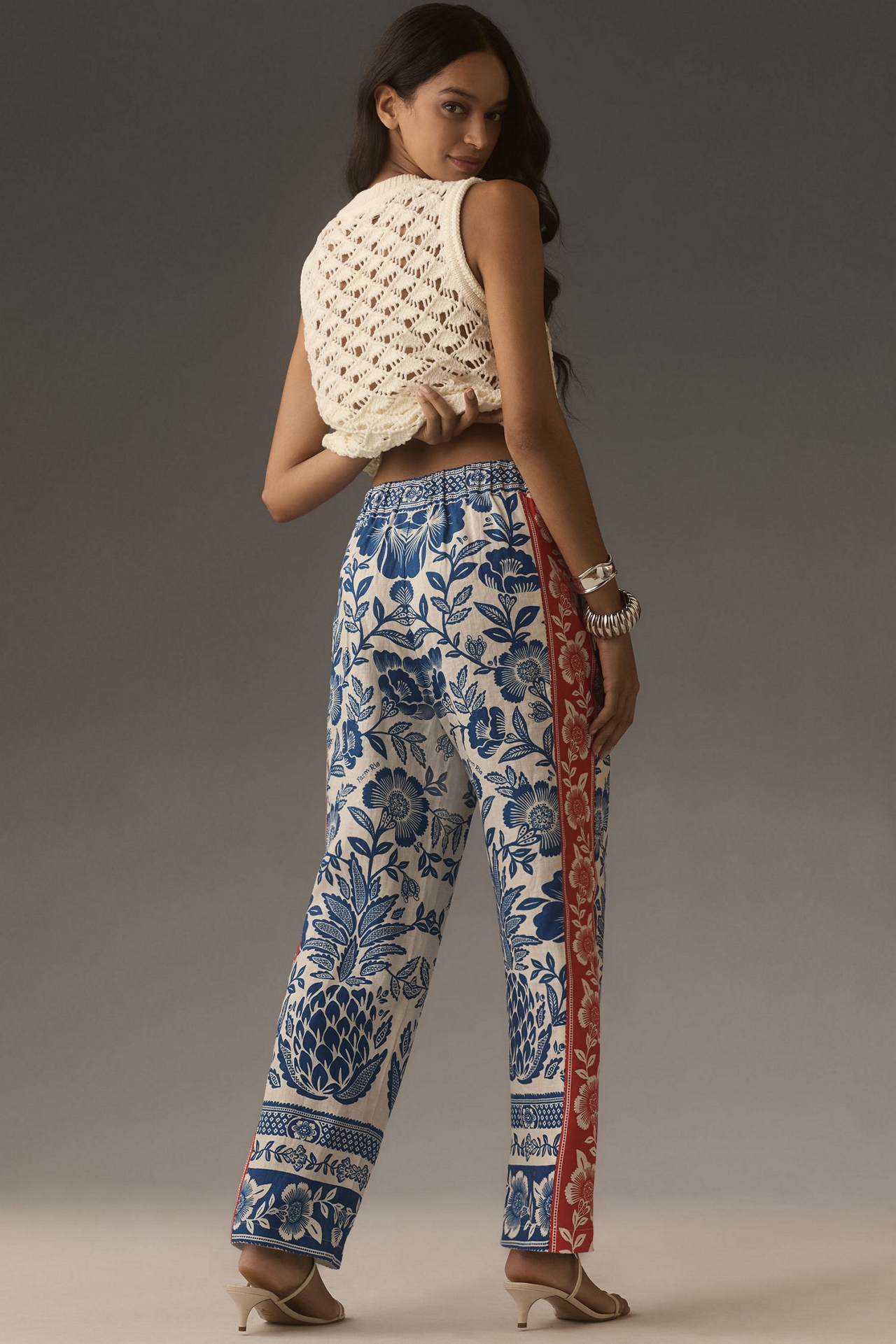 FARM Rio Floral Linen Trousers