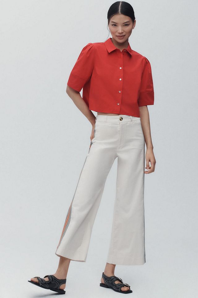 Maeve The Ettie High-Rise Crop Wide-Leg Jeans: Bold Stripe Edition #4