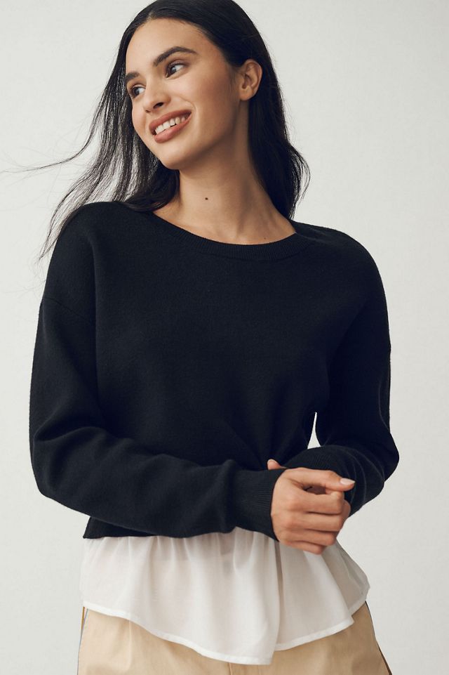 Maeve The Gemini Twofer Pullover Sweater #1
