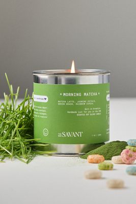 The New Savant Gourmand Morning Matcha Tinned Candle