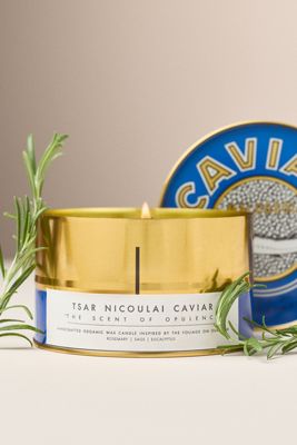Tsar Nicoulai Spice Sage and Rosemary Caviar Tin Candle