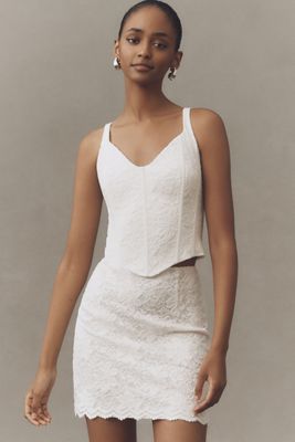 Mare Mare Lace Corset Tank & Mini Skirt Set