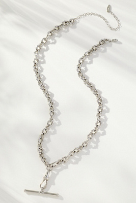 By Anthropologie Delicate Bar Charm Necklace In Silver