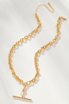 By Anthropologie Delicate Bar Charm Necklace In Gold