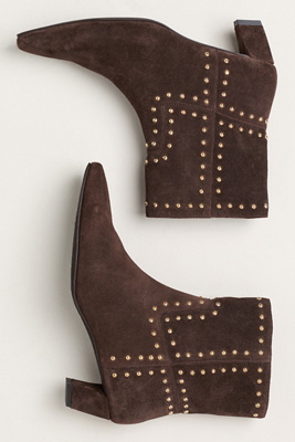 Seychelles Big Bang Studded Ankle Boots In Brown