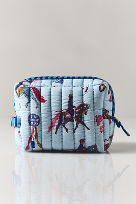 Printfresh Quilted Pouch In Blue