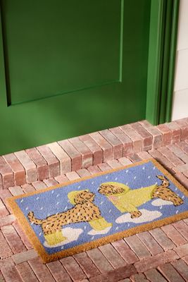 Rain Doodle Coir Printed Doormat