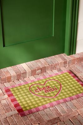 Chez Moi Gingham Coir Printed Doormat