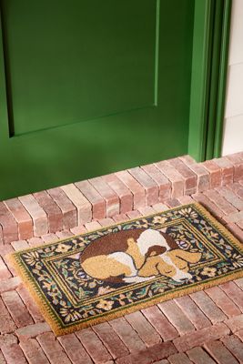Sur La Plage Striped Printed Coir Doormat | AnthroHome