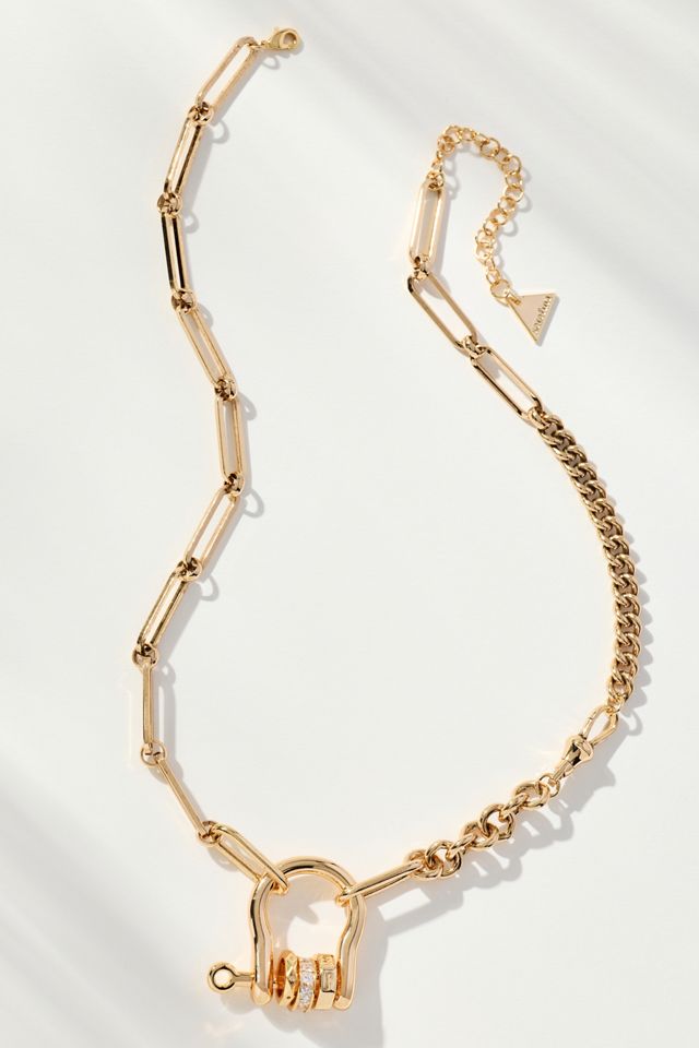 Linked Chain Charm Necklace #1
