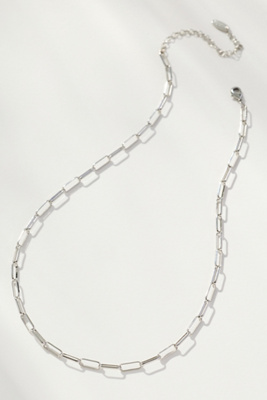 By Anthropologie Chain Link Necklace In Silver