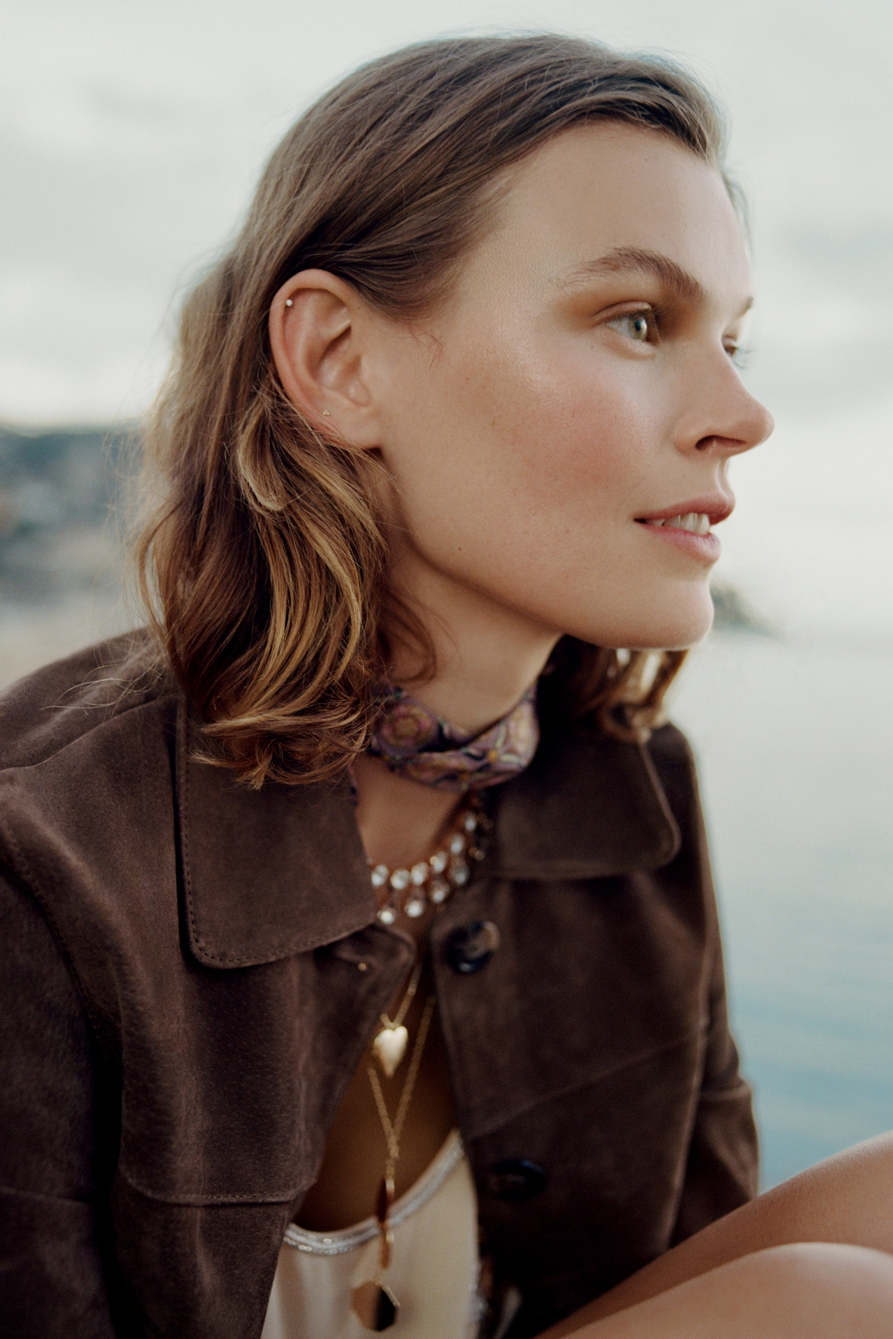 Layered Heart Charm Necklace