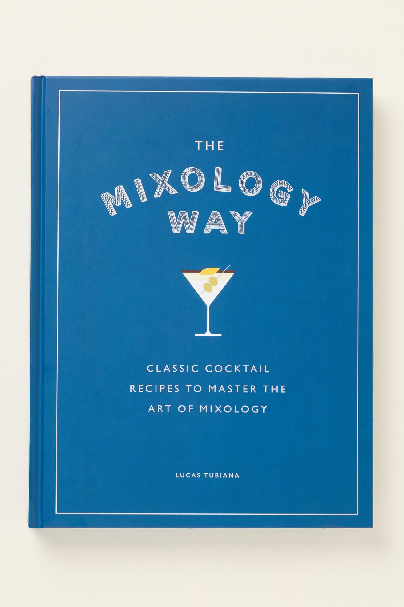 The Mixology Way Hardcover Cocktail Book - Navy, Standard, One Size