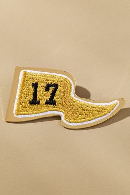 Metal Flag Brooch