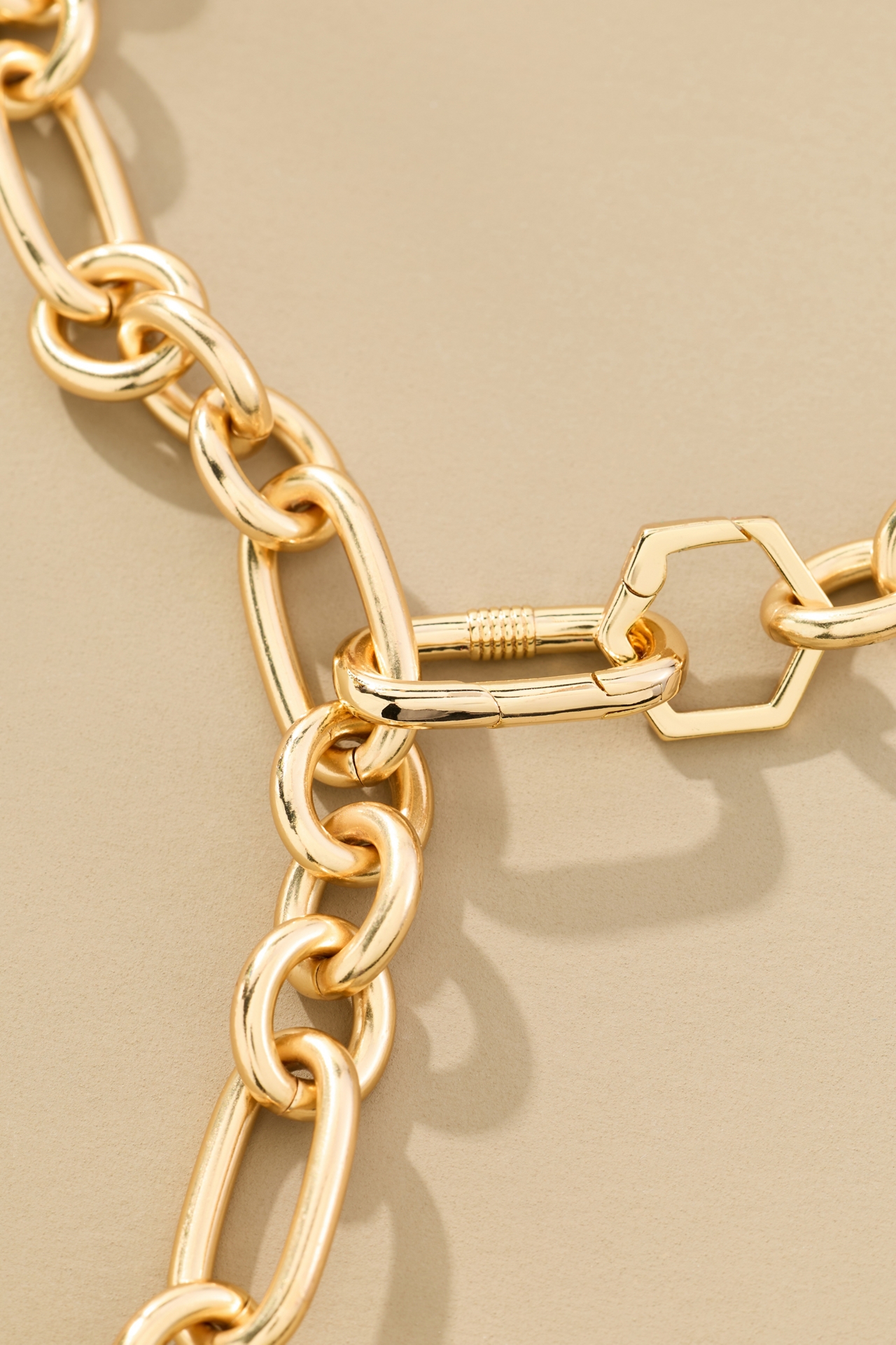 Linked & Locked Chain Necklace