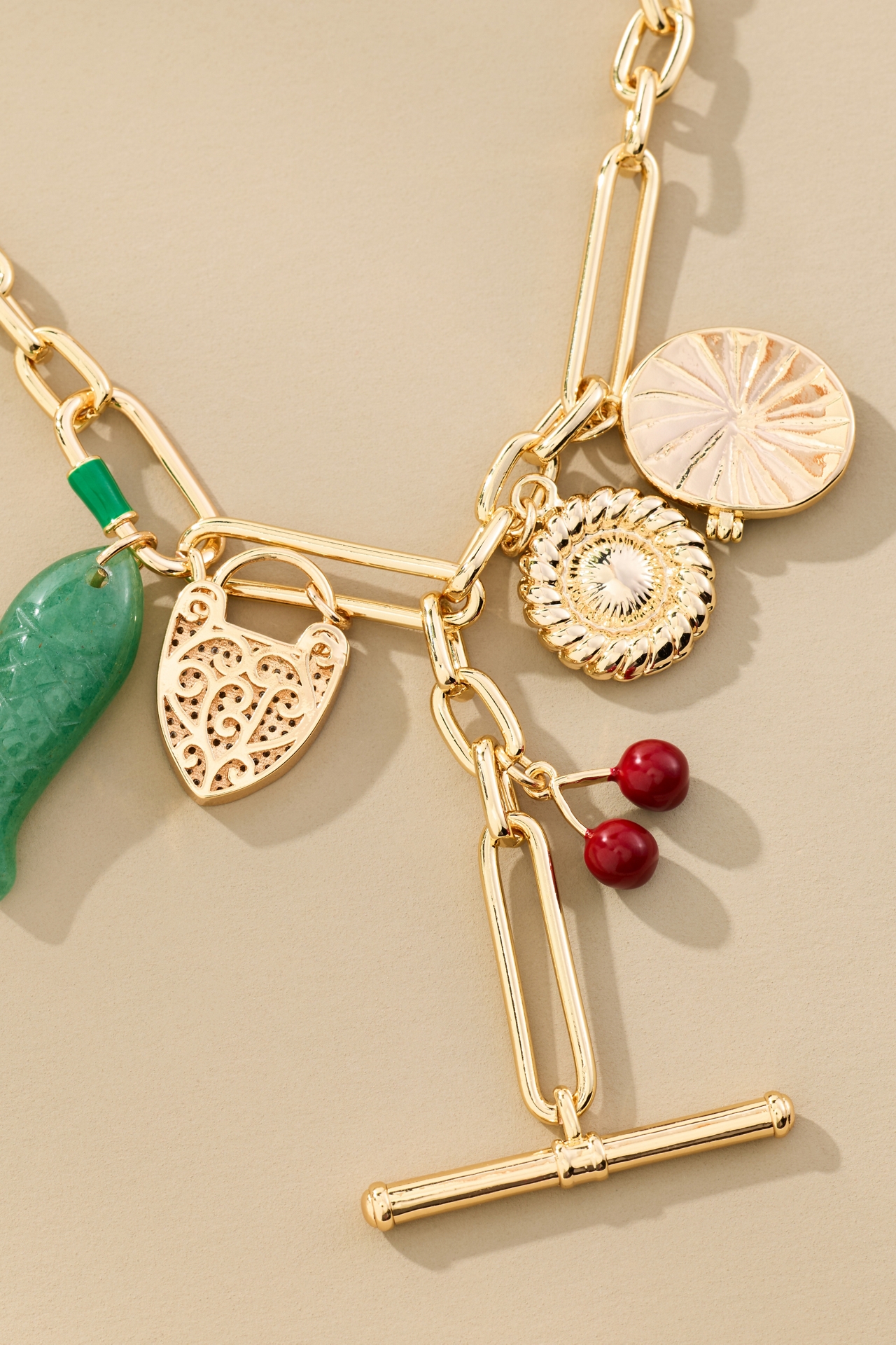 Charmed Paperclip Chain Necklace
